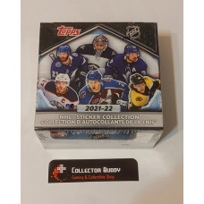 2021-22 Topps NHL Stickers Factory Sealed Box of 50 Packs of 5 Stickers